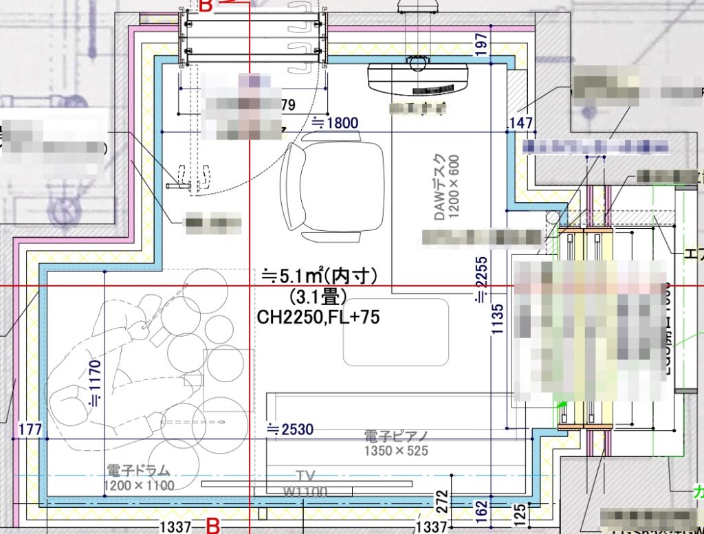 秋口までには防音工事を終わらせる計画で、準備に取り掛かる