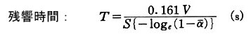 残響時間を求める式