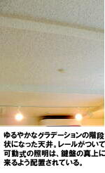 施工後の写真：天井部とドア部