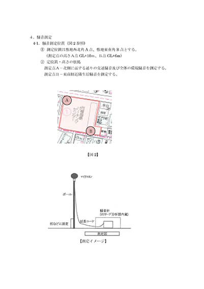 環境騒音測定要領書３